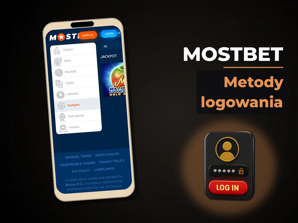 mostbet - Metody logowania