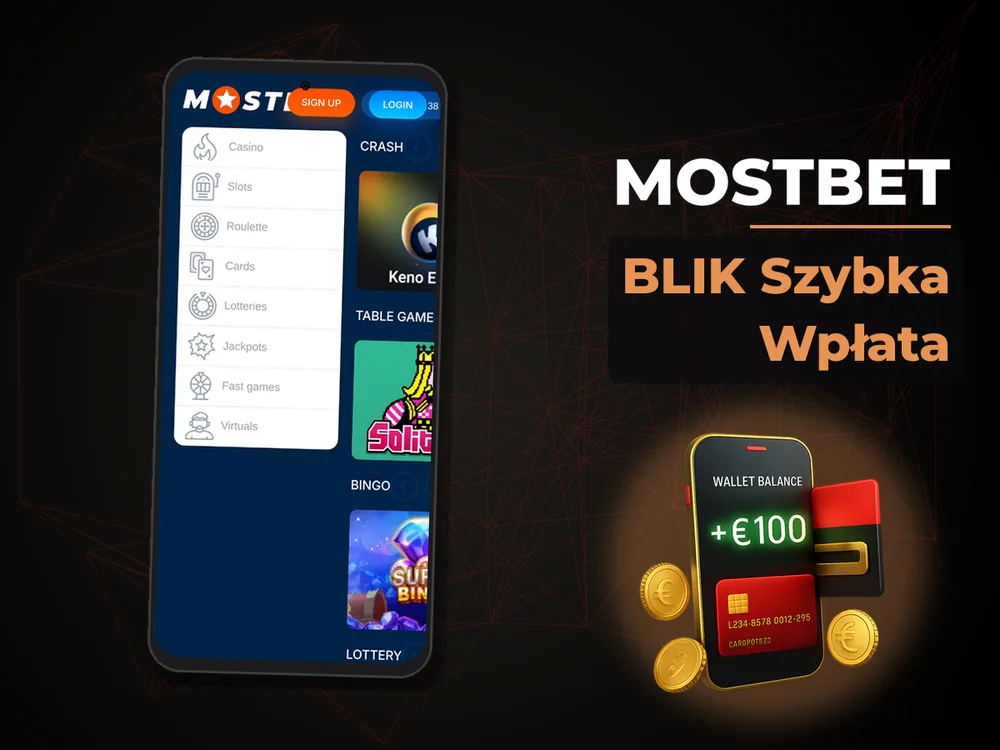 mostbet - BLIK Szybka Wpłata