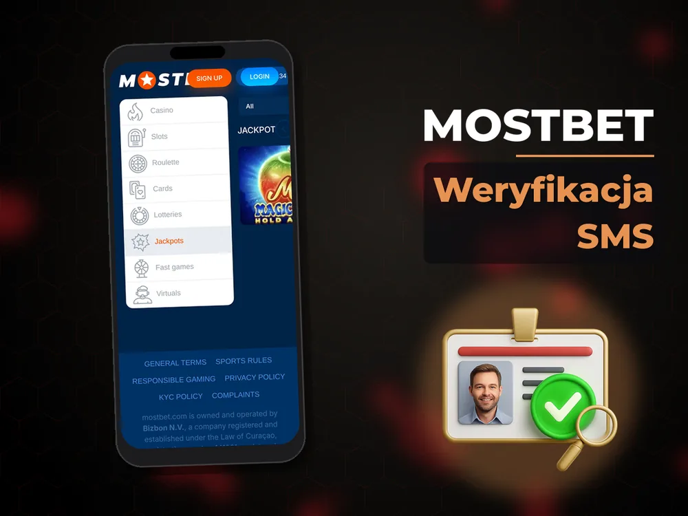 mostbet - Weryfikacja SMS