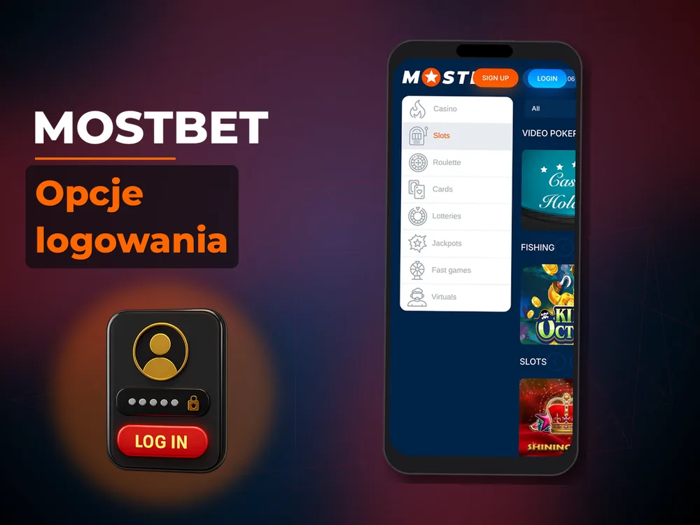 mostbet - Opcje logowania
