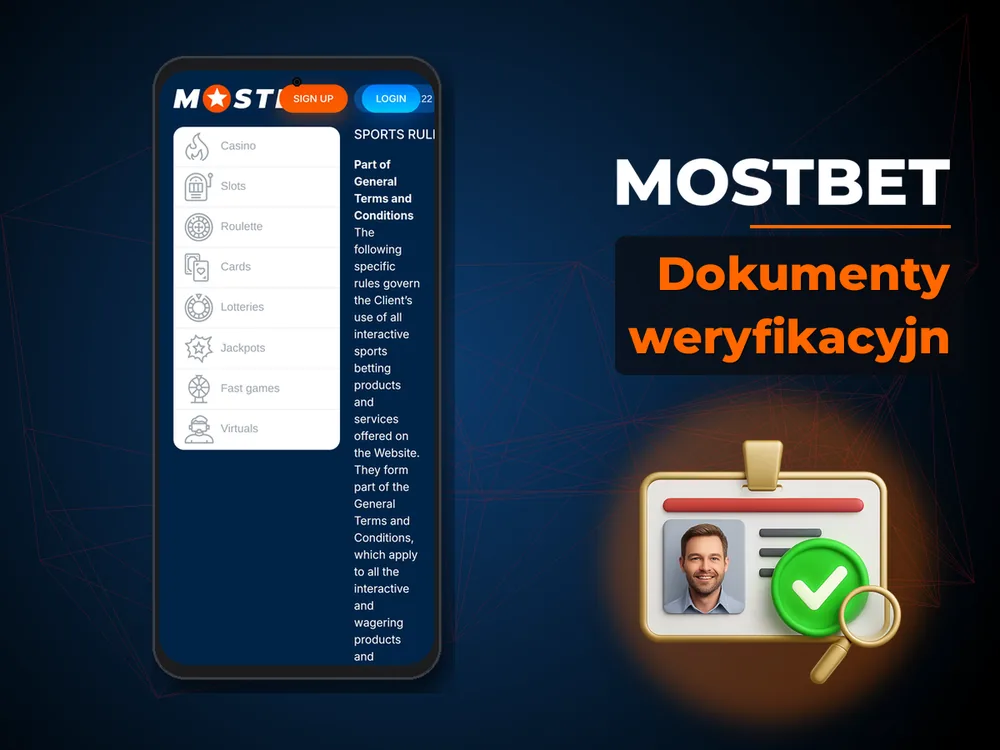 mostbet - Dokumenty weryfikacyjn