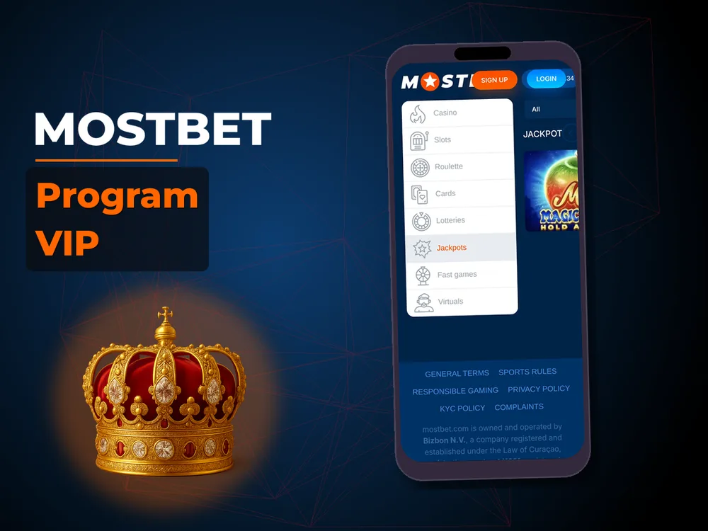 mostbet - Program VIP