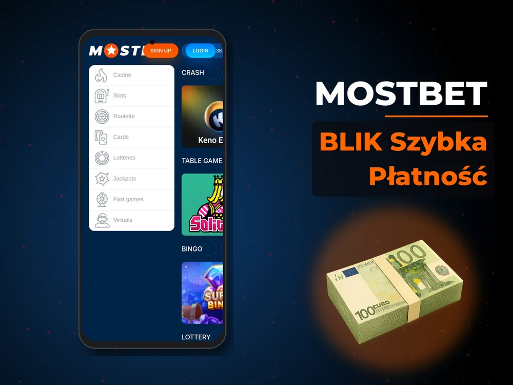 mostbet - BLIK Szybka Płatność